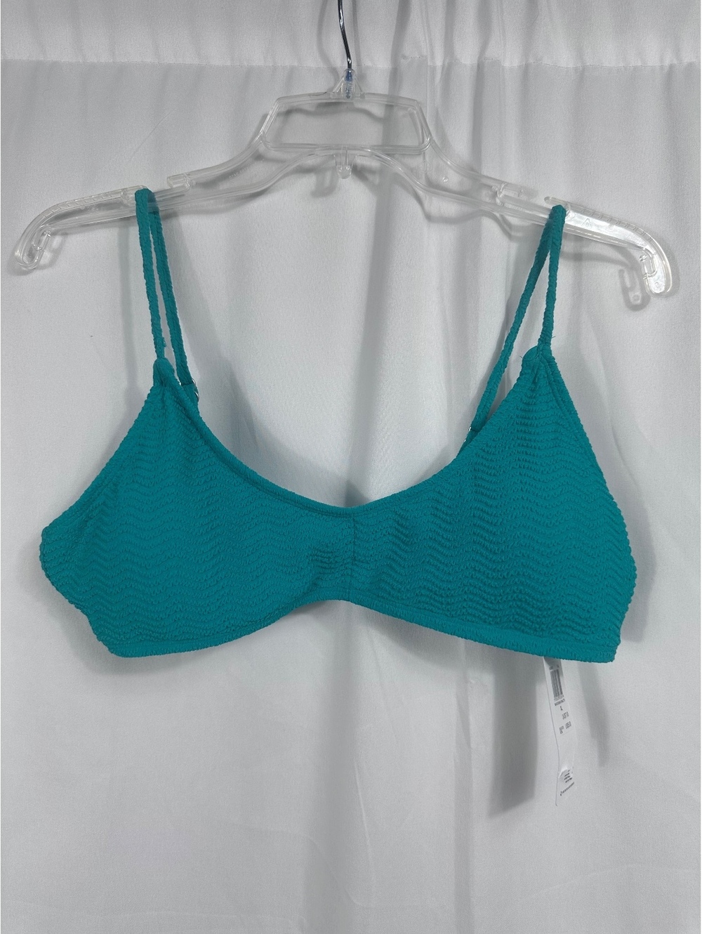 Hurley Wave Scrunch Bralette in Teal, Size XL, New with Tags